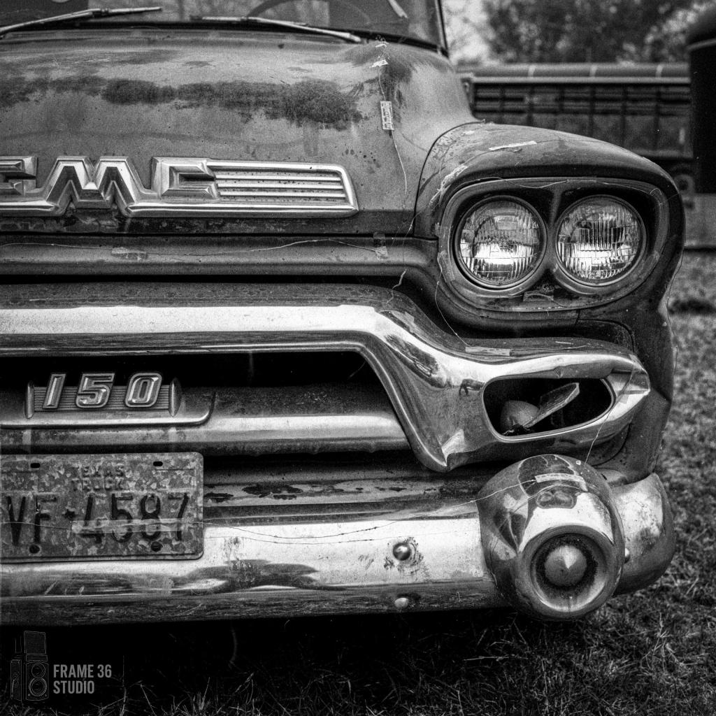 Old GMC 150 truck detail