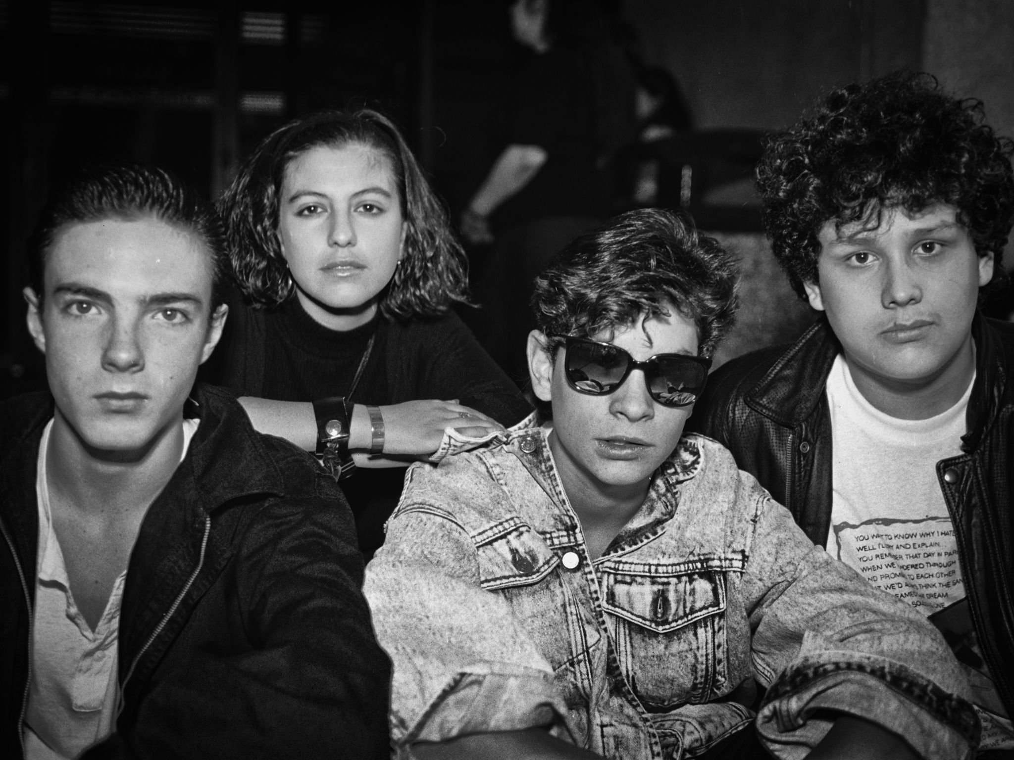 B&W group The Cure, Houston - 1989